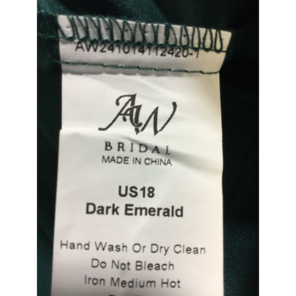 AW BRIDAL 18 2X plus Dark Emerald Lorraine party wide leg jumpsuit NEW B167 - Picture 7 of 10